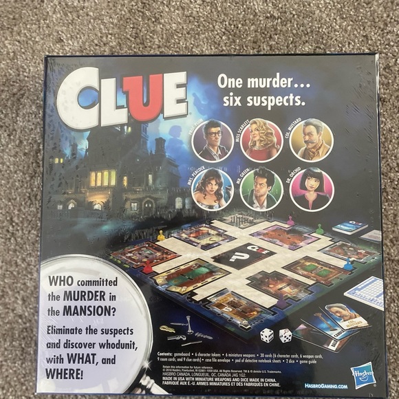 ⭐️Hasbro⭐️Clue board game - Picture 2 of 4
